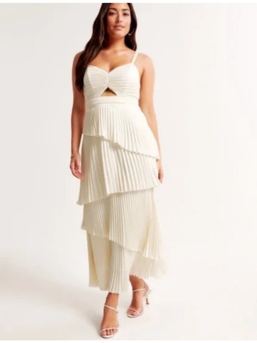 Abercrombie & Fitch New!!! Giselle Pleated Tiered Maxi large